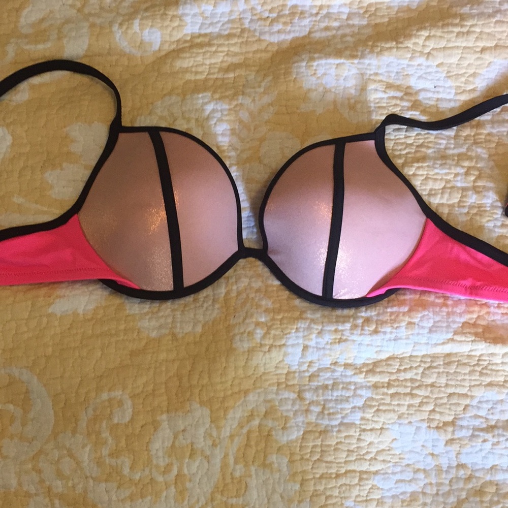 Victoria’s Secret color block neon swimsuit top